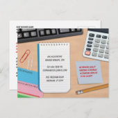 会計はがき ポストカード (正面/裏面)