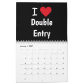 会計は私の人生 |ユーモア |会計事務所 カレンダー (1月 2027)