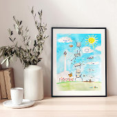 会計アートバランス図書会計士ポスター ポスター