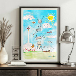 会計アートバランス図書会計士ポスター ポスター