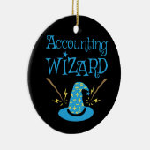 会計ウィザードAccountant CPA セラミックオーナメント (右)