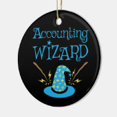 会計ウィザードAccountant CPA セラミックオーナメント (左)