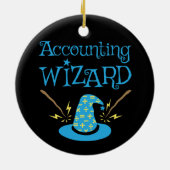 会計ウィザードAccountant CPA セラミックオーナメント (裏面)