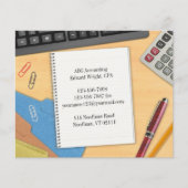 会計オフィスのワークデスク チラシ (正面)