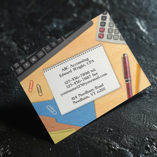 会計オフィスのワークデスク チラシ