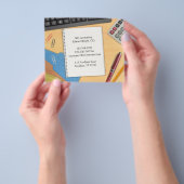 会計オフィスのワークデスク チラシ (手)