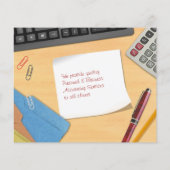 会計オフィスのワークデスク チラシ (裏面)