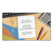 会計オフィスデスク マグネット名刺 (正面)