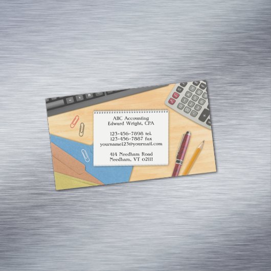 会計オフィスデスク マグネット名刺 (インサイチュ)