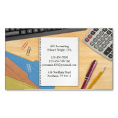 会計オフィスデスク マグネット名刺 (正面)