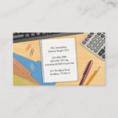 会計オフィスワークデスク名刺 名刺 (正面)