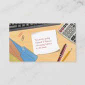 会計オフィスワークデスク名刺 名刺 (裏面)