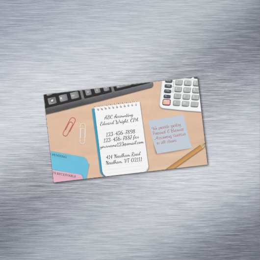 会計オフィスワーク マグネット名刺 (インサイチュ)