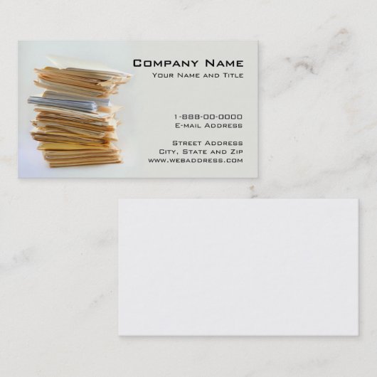 会計サービス名刺 名刺 (正面/裏面)