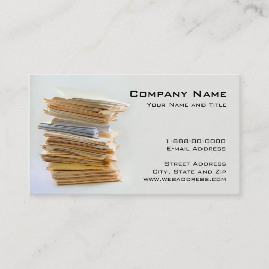 会計サービス名刺 名刺 (正面)