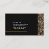 会計サービス - ゴールドナンバー パターン 名刺 (裏面)