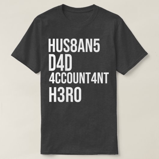 会計パパ会計士父親ギフトアイディア Tシャツ (デザイン正面)