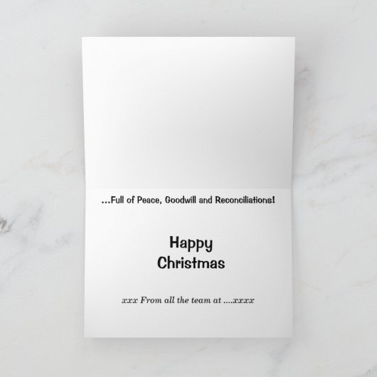 会計パーソナライズされた会計士カード シーズンカード (内部)