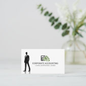 会計ビジネスアイコン 名刺 (スタンド正面)