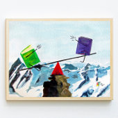 会計ポスターアートバランス・ザ・ブックス ポスター