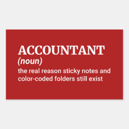 会計ユーモア 長方形シール
