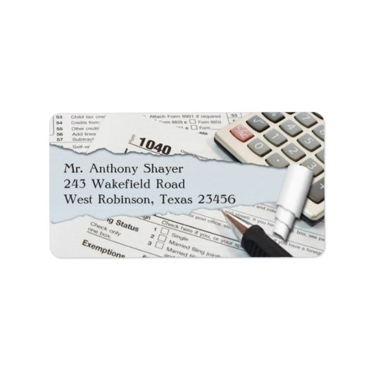 会計ラベル送付先住所 ラベル (正面)