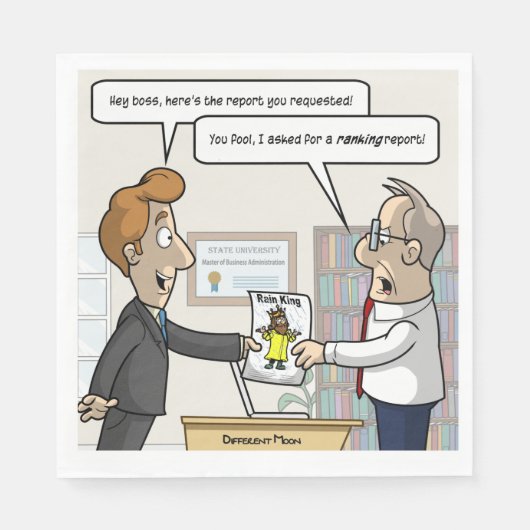 会計ランキングレポートプニーパーティーナプキンズ スタンダードランチョンナプキン (正面)