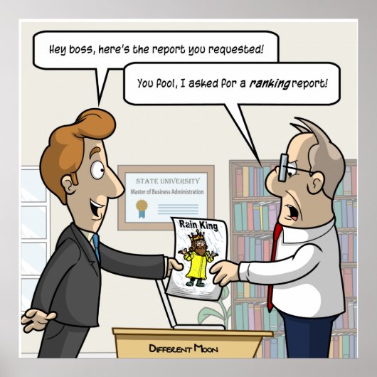 会計ランキング・レポート・パニー・ポスター ポスター (正面)