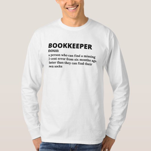会計事務員定義Tシャツ Tシャツ (正面)