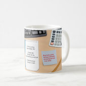 会計事務所の机の背景マグカップ コーヒーマグカップ (正面右)