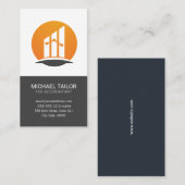 会計会社 |財務ロゴ |財務 名刺 (正面/裏面)
