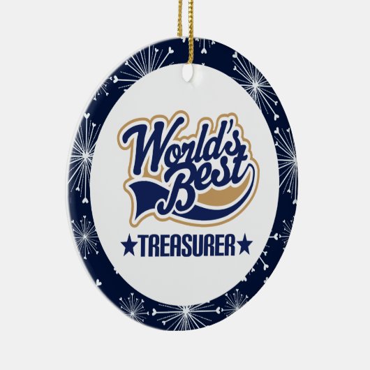 会計係のギフトのオーナメント セラミックオーナメント (右)