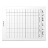 会計元帳カスタムノート ノートパッド (正面)