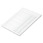 会計元帳2列 ノートパッド (アングル)