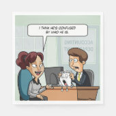 会計取締役会プンパーティーナプキンズ スタンダードランチョンナプキン (正面)