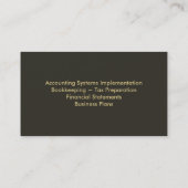 会計名刺-モノグラム 名刺 (裏面)