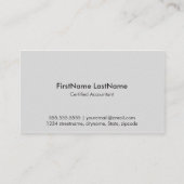 会計名刺 名刺 (裏面)