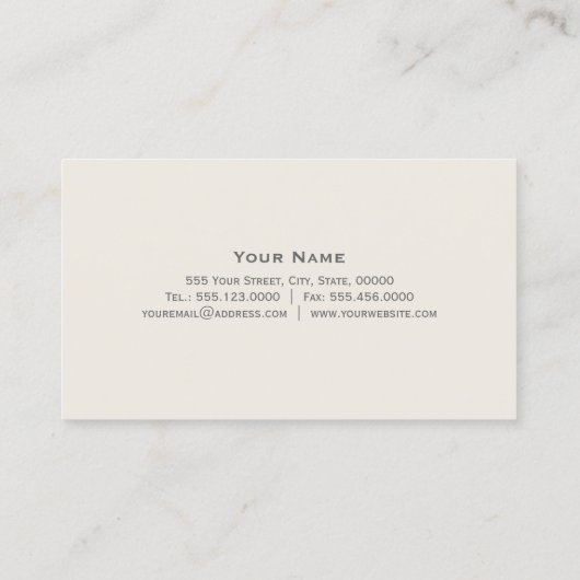 会計名刺 名刺 (裏面)