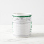 会計士おもしろいとして疲れおもしろいた コーヒーマグカップ (中央)