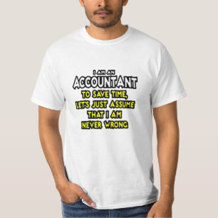 会計士おもしろいギフトアイディアTシャツ Tシャツ