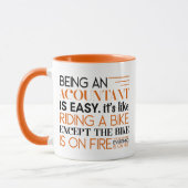 会計士おもしろいギフト、会計士は簡単 マグカップ (左)