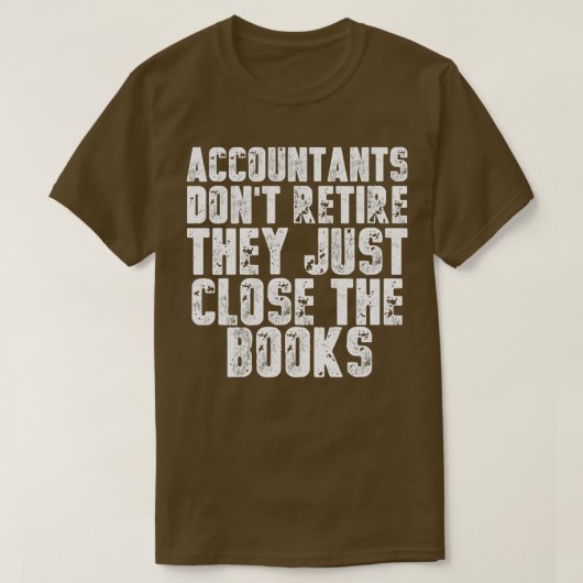 会計士おもしろいシャツ会計CPA Tシャツ (デザイン正面)
