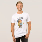 会計士おもしろいトロル事務所ユーモア トライブレンドTシャツ (正面全面)
