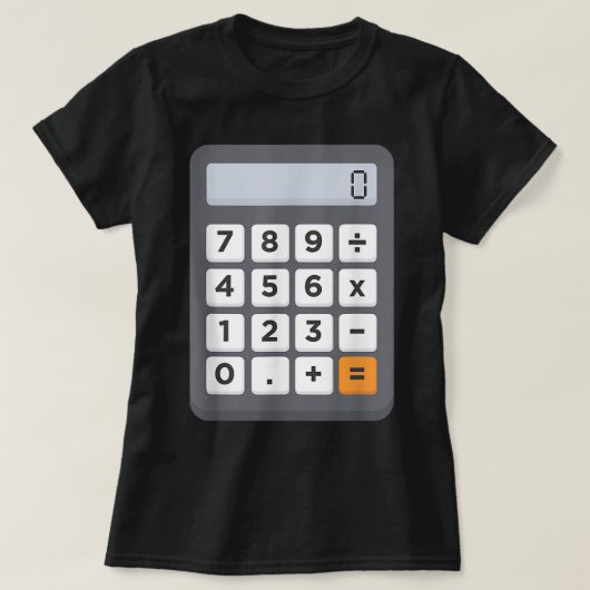 会計士おもしろいハロウィーン衣装の衣装Math Cal Tシャツ (デザイン正面)