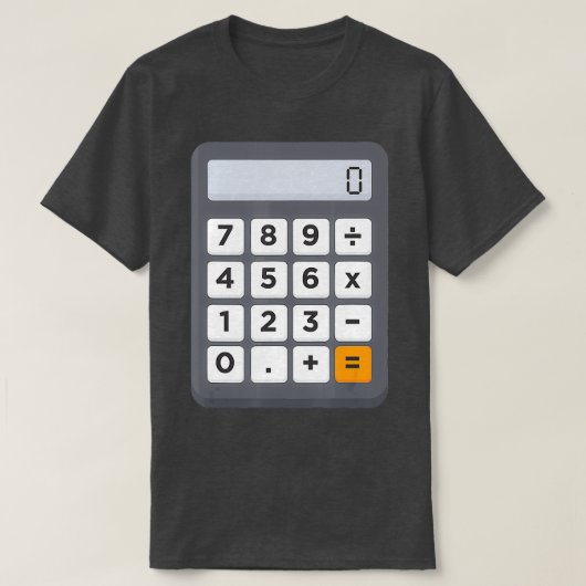 会計士おもしろいハロウィーン衣装の衣装Math Cal Tシャツ (デザイン正面)