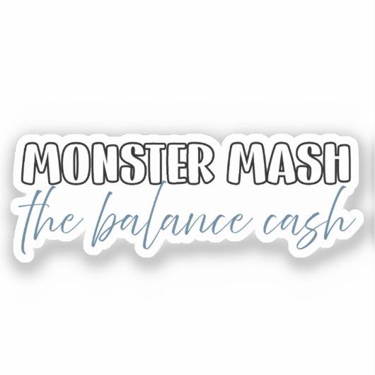 会計士おもしろいハロウィーン – モンスターマッシュ シール (正面)