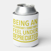 会計士おもしろいプリン 缶クーラー (缶正面)