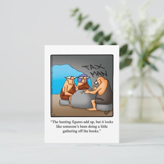 会計士おもしろいユーモアポストカード ポストカード (スタンド正面)