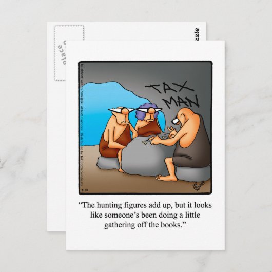 会計士おもしろいユーモアポストカード ポストカード (正面/裏面)