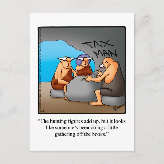 会計士おもしろいユーモアポストカード ポストカード (正面)